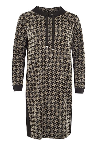 Hajo Sommerkleid Damen Kleid mit Hahnentritt-Jacquard günstig online kaufen
