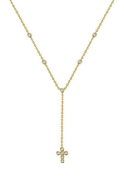 Hey Happiness Y-Kette Zirkonia Kreuz Anhänger, günstig online kaufen