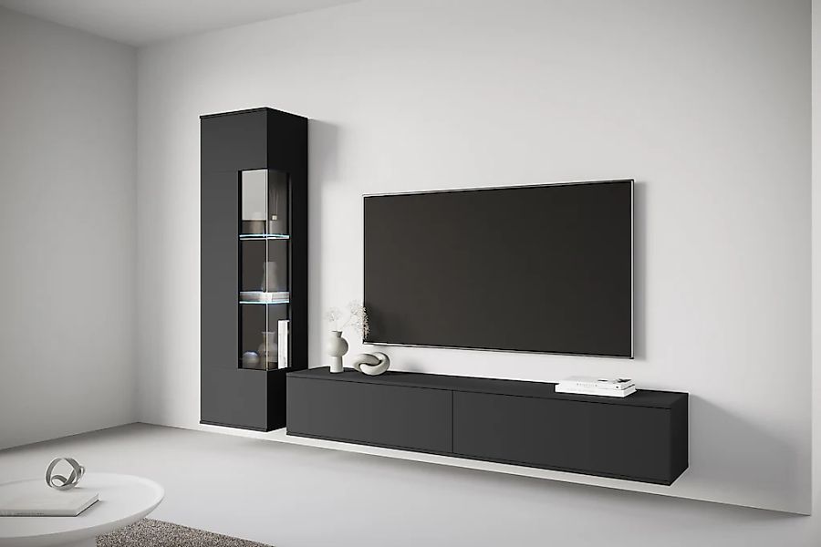 INOSIGN Wohnwand "Kenia, Vitrine Türanschlag links/rechts wechselbar" Kompl günstig online kaufen