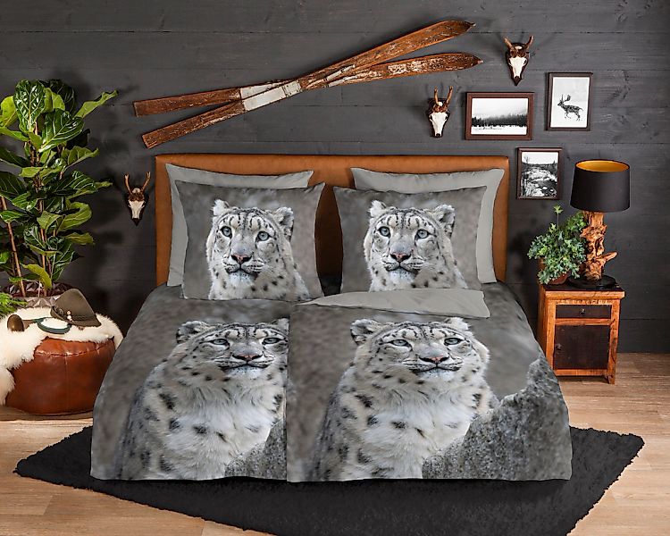 good morning Wendebettwäsche "Chief" 2 Stk. tlg. Biber, 135x200, Winter, Wa günstig online kaufen