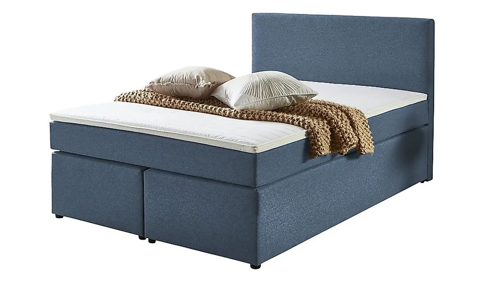 Boxspringbett  Ashbourne ¦ blau ¦ Maße (cm): B: 140 H: 105 Betten > Boxspri günstig online kaufen