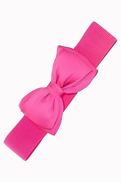 Banned Taillengürtel Bella Belt Pink Vintage Schleife Retro Stretchgürtel günstig online kaufen