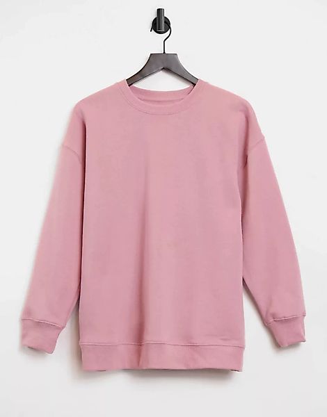 Cotton On – Dad-Sweatshirt mit Rundhalsausschnitt in Rosa günstig online kaufen