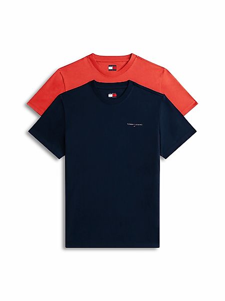 Tommy Jeans T-Shirt "TJM SLIM FIT LINEAR 2PACK" Packung, 2 tlg. Rundhals, J günstig online kaufen