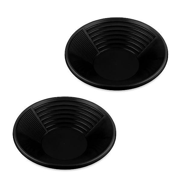 relaxdays Waschbecken Schwarze Goldwaschpfanne 2er Set günstig online kaufen