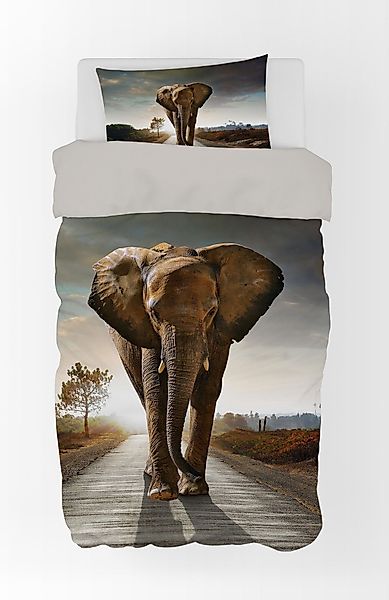 BrandMac Kinderbettwäsche Bettwäsche Set mit Elefant günstig online kaufen
