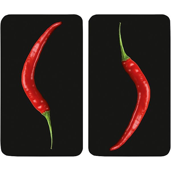 Wenko Herdabdeckplatten Universal Hot Peperoni 2er-Set Mehrfarbig günstig online kaufen