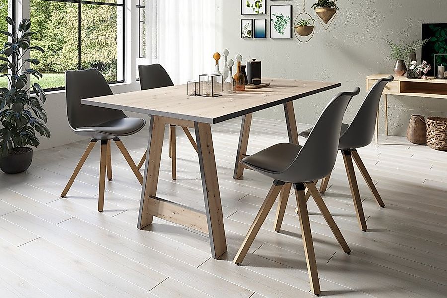 riess-ambiente Esstisch LOFT 160cm natur · eckiger Esszimmertisch mit Tisch günstig online kaufen