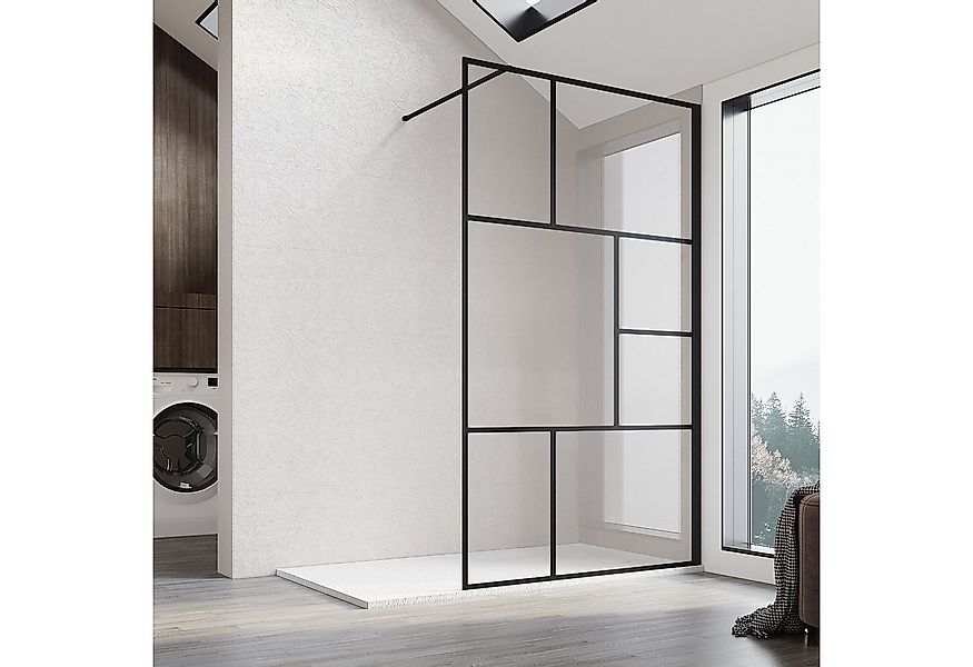 SONNI Walk-in-Dusche Walk in Duschwand Duschabtrennung 100-120 x 200 cm 8mm günstig online kaufen