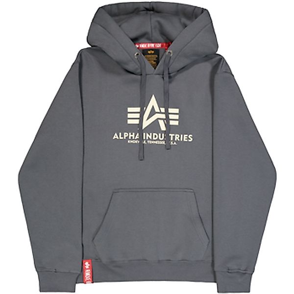 Alpha Industries  Sweatshirt Basic Hoodie - greyblack günstig online kaufen