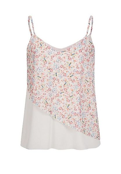 CLOUD 5IVE Muskelshirt CLOUD 5IVE Chiffon Top 2-lagig V-Neck Blumen Print ( günstig online kaufen