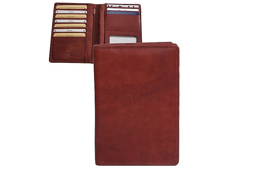 Money Maker Kartenetui Money Maker - Leder Dokumentenmappe Reisepass Hülle günstig online kaufen