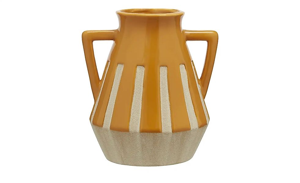 HOME STORY Vase   ¦ orange ¦ Porzellan ¦ Maße (cm): H: 19,4  Ø: 17.5 Access günstig online kaufen