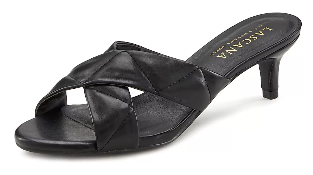 LASCANA Pantolette, Mule, Sandale, offener Schuh, im Stepp-Design mit Kitte günstig online kaufen