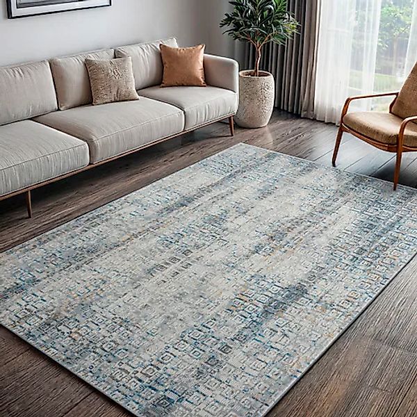 OTTO home Teppich »Jaxyn« rechteckig 8 mm Höhe Kurzflor, modernes Design, p günstig online kaufen