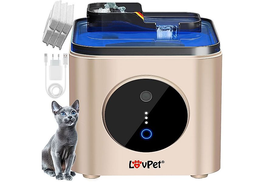 Lovpet Trinkbrunnen für Katzen & Haustiere Wasserspender mit Bewegungssenso günstig online kaufen