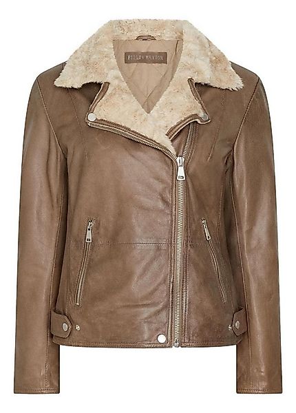 Freaky Nation Lederjacke »Cozy Time-FN« mit kuscheligem Plüschfell am Krage günstig online kaufen