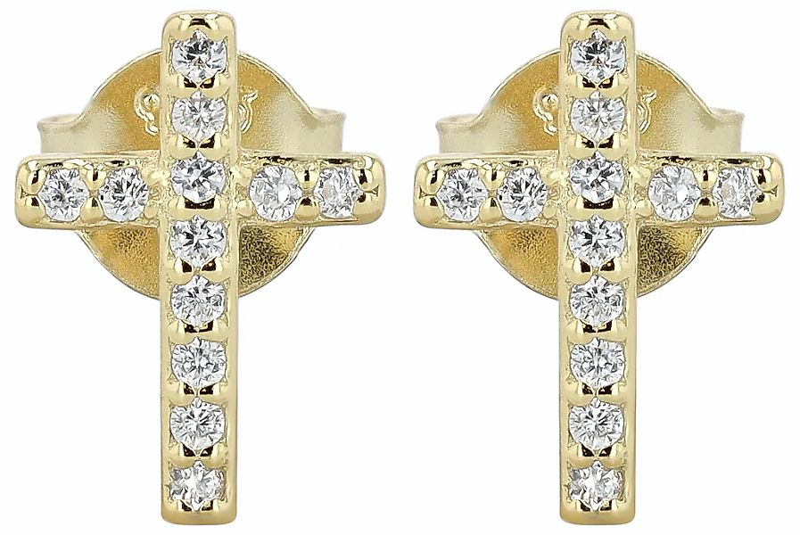 Adelia´s Paar Ohrhänger "Damen Ohrringe – Ohrstecker aus 925 Silber mit Zir günstig online kaufen