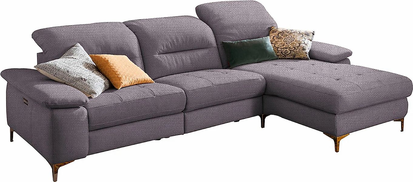 Home affaire Ecksofa "Basel L-Form" mit vollmotorischer Relaxfunktion und m günstig online kaufen