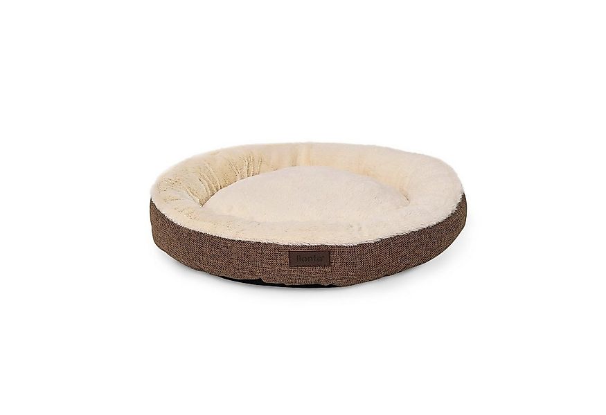 lionto Tierkissen Rundes Hundebett in Donutform, Oxford- & Plüschstoff, bra günstig online kaufen