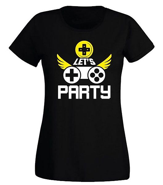 G-graphics T-Shirt Damen T-Shirt - Let´s Party – Gaming Slim-fit, mit trend günstig online kaufen