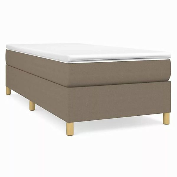 vidaXL Boxspringbett mit Matratze Dunkelgrau 90x200 cm Stoff1399809 günstig online kaufen