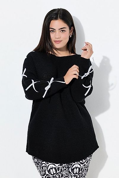 Angel of Style Strickpullover Pullover Loose Fit Fledermaus-Ärmel Zier-Schn günstig online kaufen