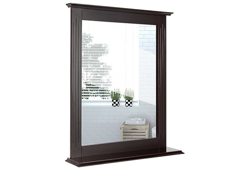 COSTWAY Schminkspiegel Hängespiegel, mit Ablage, 57 x 12 x 68,5 cm günstig online kaufen