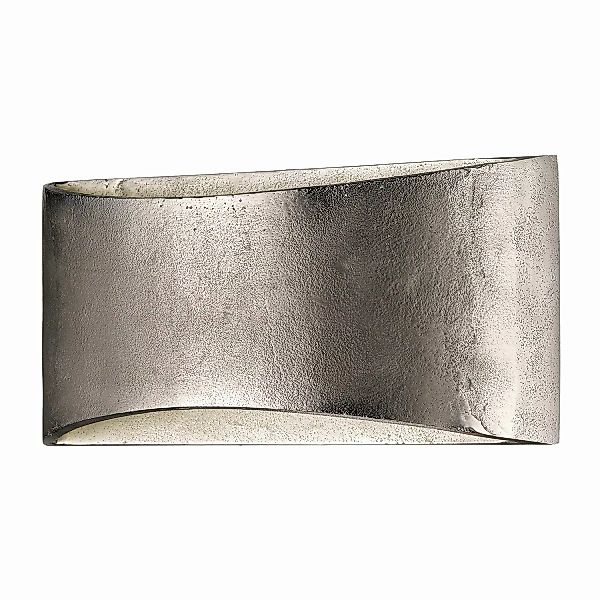 home24 Fischer & Honsel LED-Wandleuchte SHINE-ALU Modern Silber Matt Metall günstig online kaufen