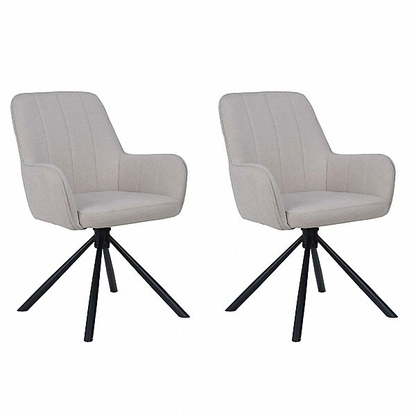 OTTO home Esszimmerstuhl "Flaurent" () 2 Stk.gepolsterte Rückenlehne, Armle günstig online kaufen