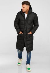 behype Steppjacke "LONGLINE ZIP PARKA" Steppjacke mit Kapuze günstig online kaufen