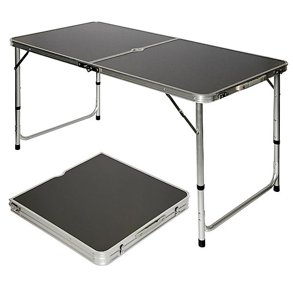 AMANKA Campingtisch 120 x 60 x 70 cm Grau günstig online kaufen