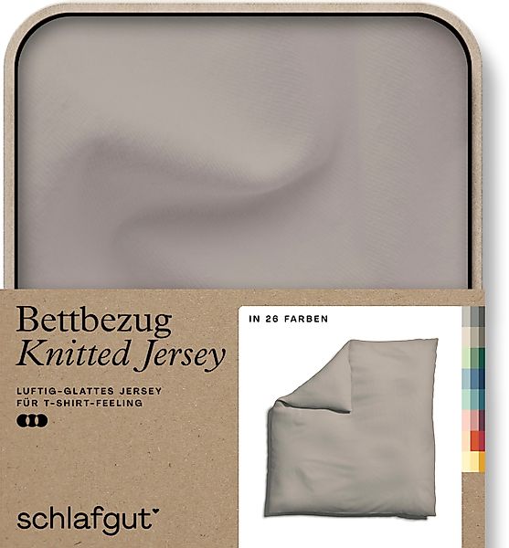 Schlafgut Bettbezug Knitted Jersey uni, aus günstig online kaufen