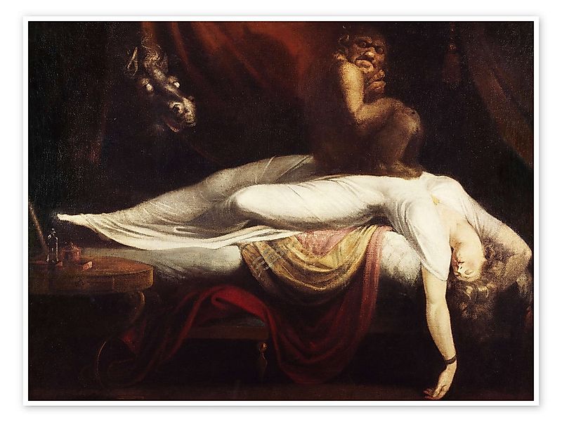 Posterlounge Wandbild Der Nachtmahr, Henry Fuseli, erhältlich als Poster, L günstig online kaufen