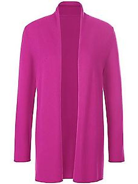 Strickjacke aus Schurwolle und Kaschmir Peter Hahn pink günstig online kaufen