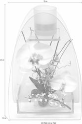 Kunstpflanze Orchidee mit Teelichthalter 23/15 cm günstig online kaufen