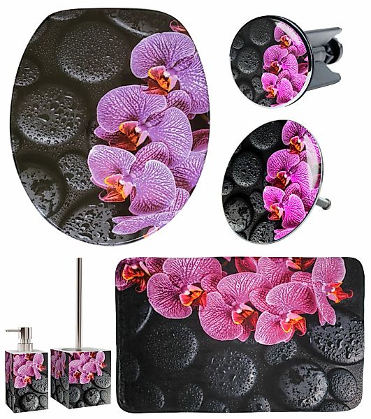 Sanilo Badaccessoire-Set "Madeira" bestehend aus WC-Sitz, Badteppich, Stöps günstig online kaufen