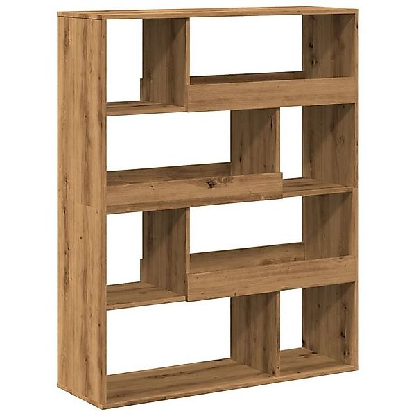 vidaXL Bücherregal Raumteiler Artisan-Eiche 100x33x125,5 cm Holzwerkstoff, günstig online kaufen