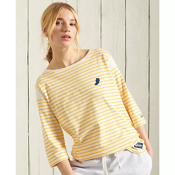 Superdry Collegiate Ivy League Crew 3/4 Ärmel T-shirt L Nautical Yellow Str günstig online kaufen