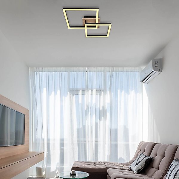 GLOBO LIGHTING Deckenleuchte »BOSSY«, Leuchtmittel LED-Modul   LED fest int günstig online kaufen