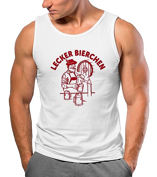 MoonWorks Tanktop Herren Tanktop Lecker Bierchen günstig online kaufen