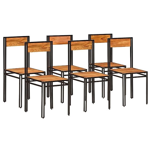 vidaXL Esszimmerstühle 6 Stk Akazie Massivholz 275846 günstig online kaufen