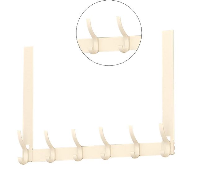 REDOM Türhaken Türhakenleiste Türgarderobe mit 6 Doppelhaken, Jacken, Mänte günstig online kaufen