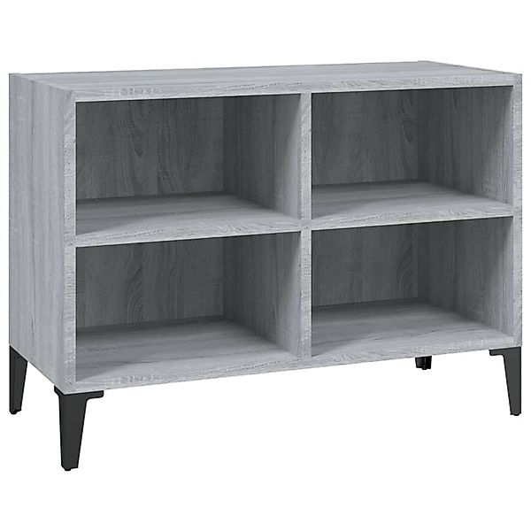 vidaXL TV-Schrank mit Metallbeinen Grau Sonoma 69,5x30x50 cm 813150 günstig online kaufen