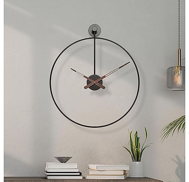 NUODWELL Wanduhr Leise dekorative Metallwanduhr, 50/60 cm, geeignet für Woh günstig online kaufen