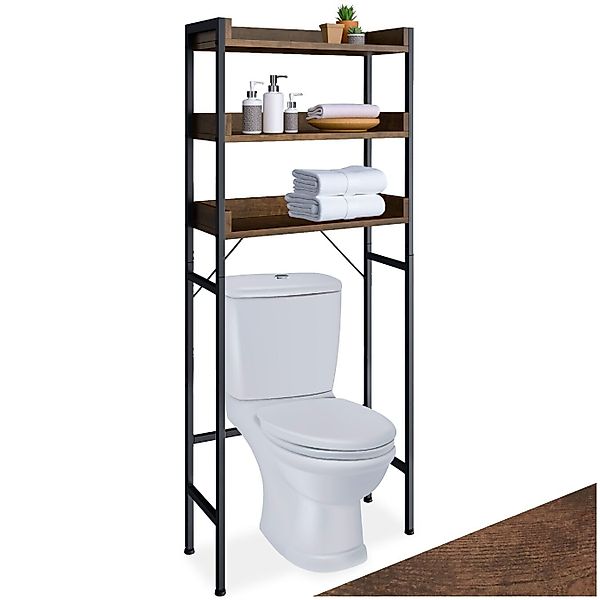 tectake Badregal Badezimmerregal, Set 1-tlg., Industrial günstig online kaufen