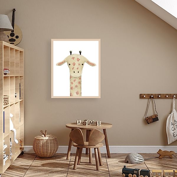 Lüttenhütt Bild mit Rahmen »oder Poster, Giraffenkopf«, Fantasy-Giraffe-Gir günstig online kaufen