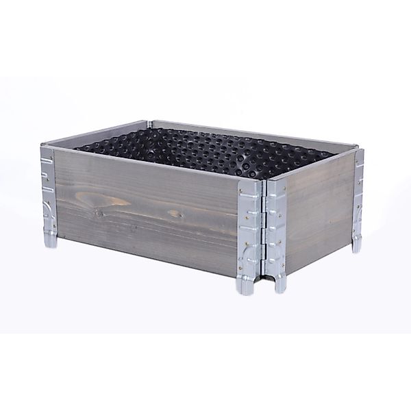 PROREGAL Hochbeetkisten GuardBox 20x60x40cm inkl. Luftfolie Grau günstig online kaufen