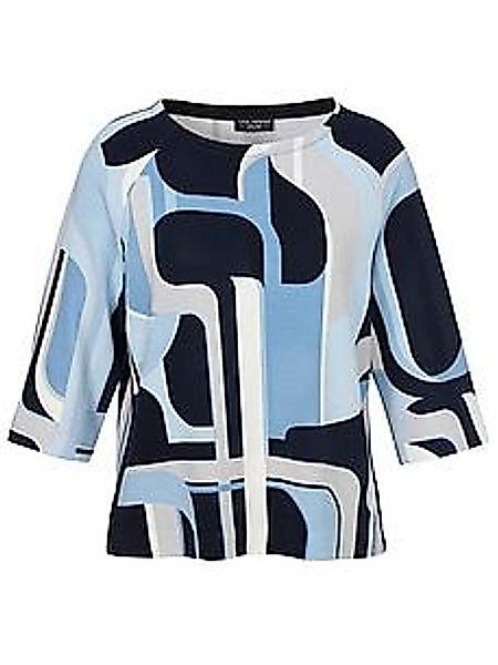 Rundhals-Shirt 3/4-Raglanarm Via Appia Due blau günstig online kaufen