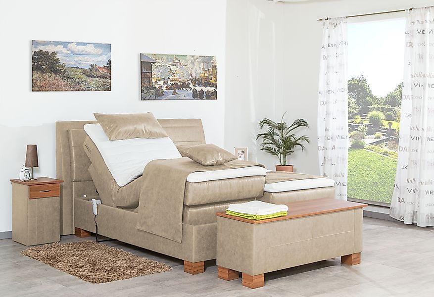 Meisterbetten Boxspringbett Like (mit Motor, 7-Zonen günstig online kaufen
